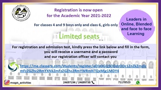 MSQPS Admission is now open for the next Academic Year 2021-2022 - Limited Seats